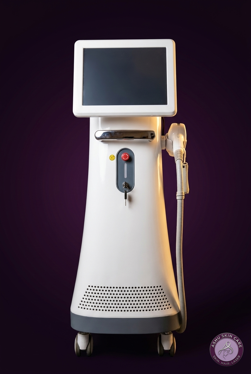Medical-grade laser platform at Ashu Aesthetic Wellness